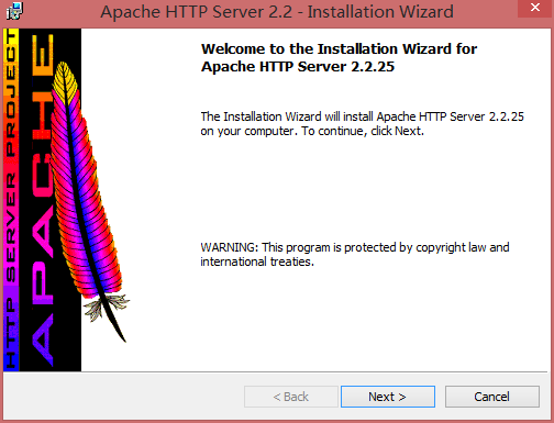 Apache 欢迎界面