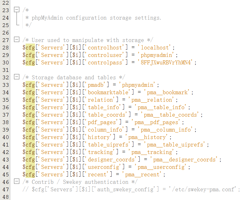 在配置文件 (config.inc.php) 中启用高级功能，参见 config.sample.inc.php 中的范例。 