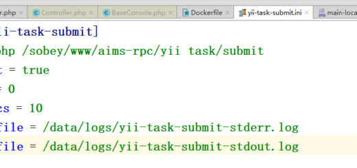新建 \build\c_files\etc\supervisord.d\yii-task-submit.ini