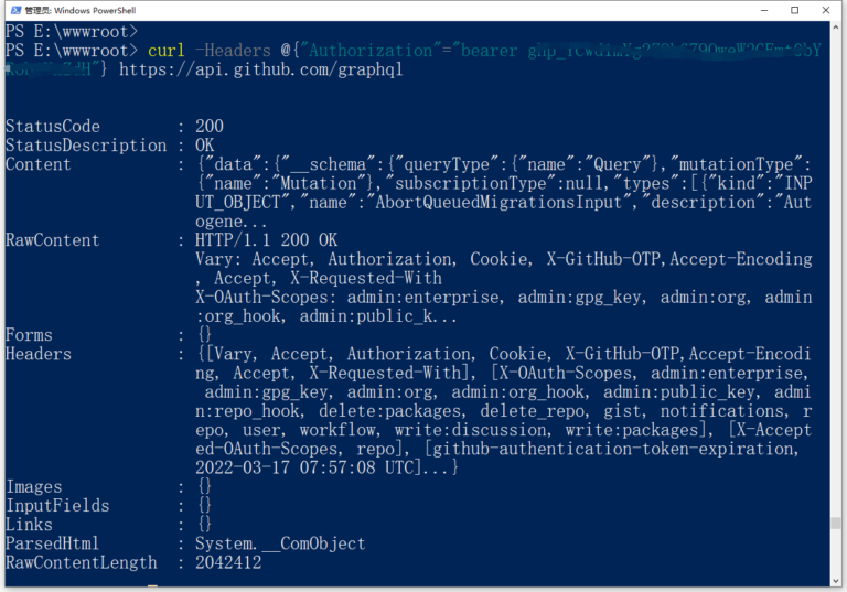 PowerShell Curl Invoke WebRequest Headers PowerShell Curl Invoke WebRequest Headers