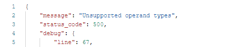 代码如下，在 MySQL 的 json 字段中设置值，报错：Unsupported operand types