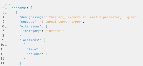 在 PHP 7.4 中报错：header() expects at least 1 parameter, 0 given