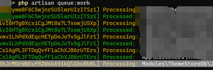 使用 queue:work Artisan 命令运行处理器，发现队列任务一直未结束，也未失败