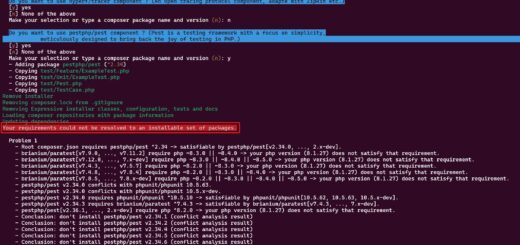Your requirements could not be resolved to an installable set of packages.