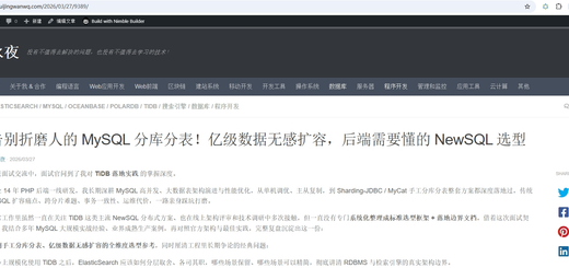 博客内容正文占据网站页面的整个宽度。