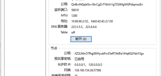 客户端无「上次握手时间」，一直处于等待连接状态。客户端显示看似连接，但实际无握手、无流量转发，接收一直为 0。
