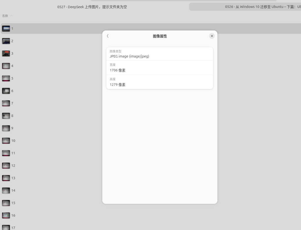 如图2:图像属性显示“JPEG image (image/jpeg)”,宽度1706像素,高度1279像素。