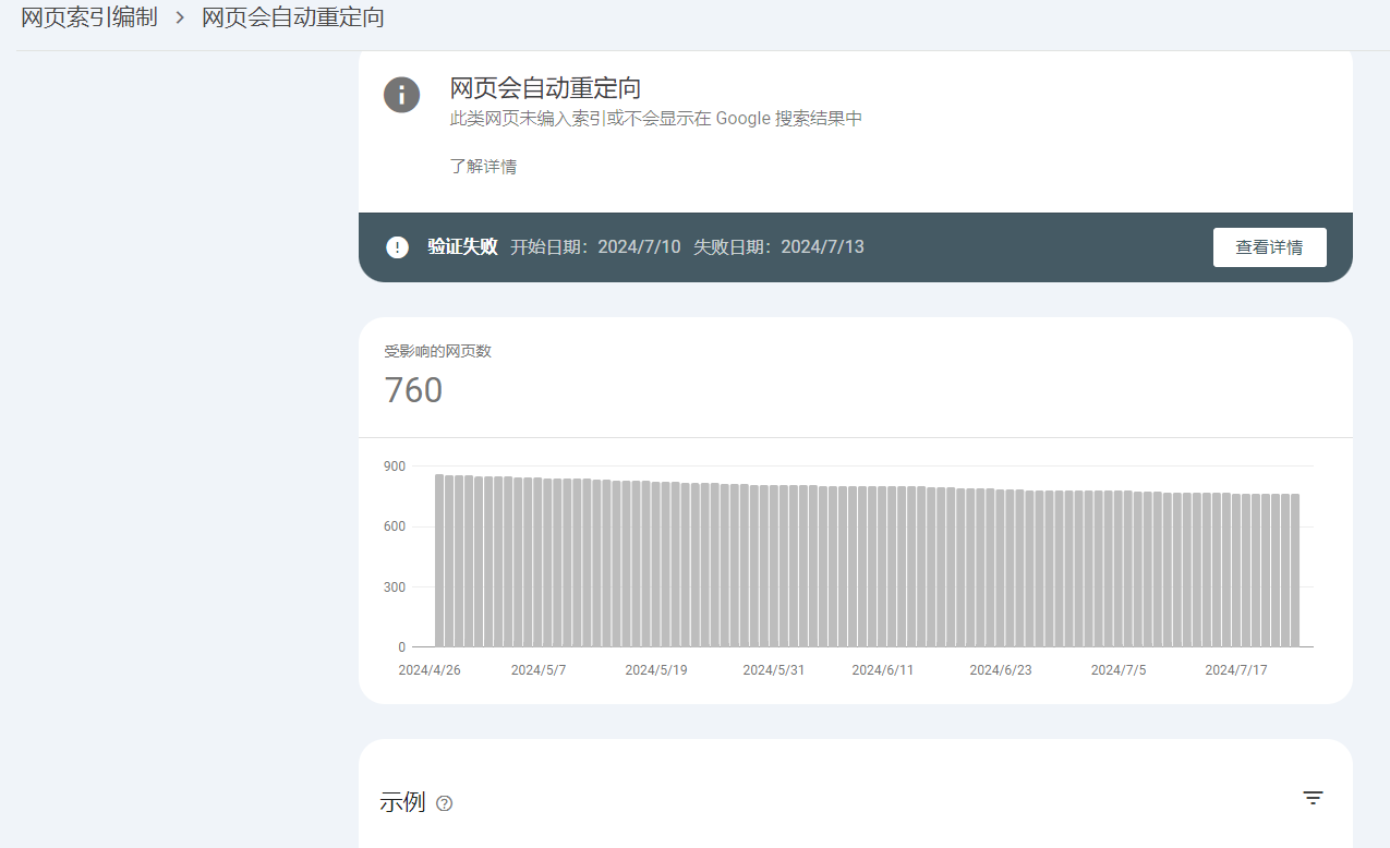 到了 2024/07/25 ,提示 验证失败 开始日期:2024/7/10 失败日期:2024/7/13。如图7