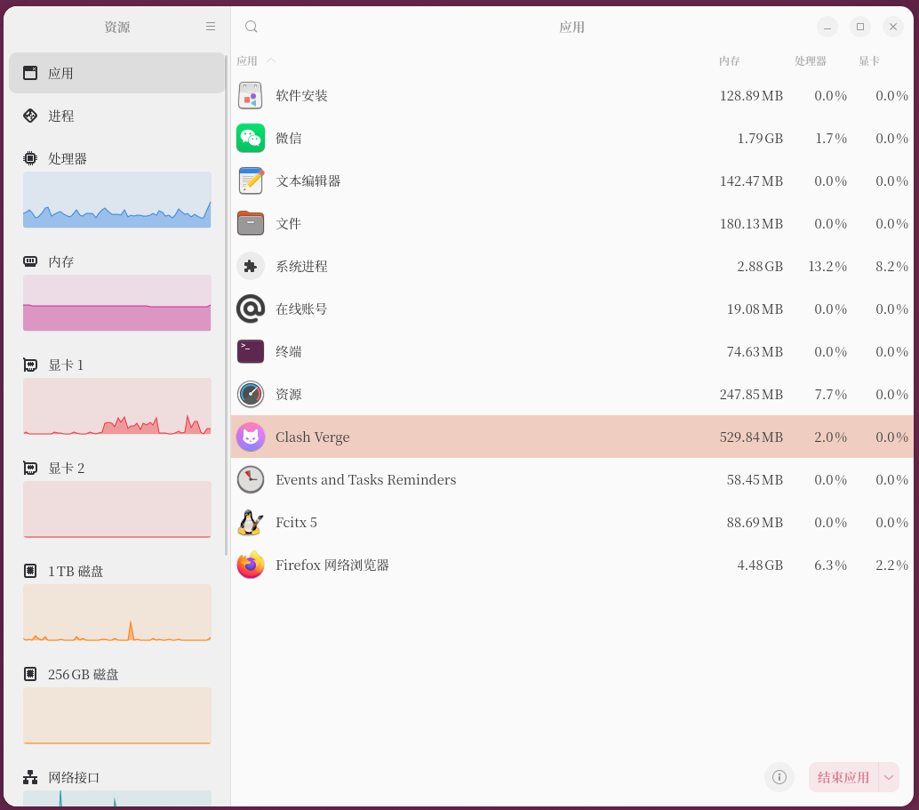 Clash Verge 内存占用过高