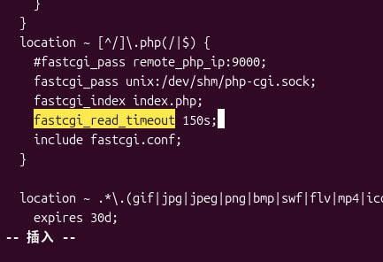 Make the Nginx timeout slightly greater than 120 seconds of PHP-FPM, avoiding the Nginx interruption in advance. as shown in Figure 5