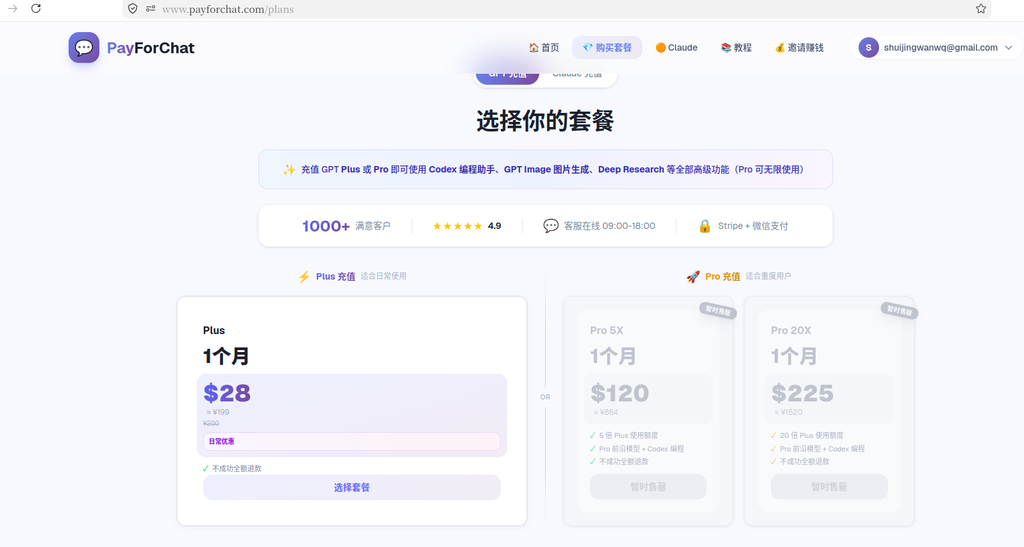 插图 6：PayForChat 比 BeWild 更贵，一个月贵约 3 美元
